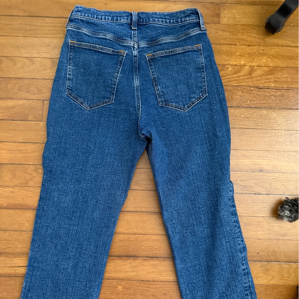 Abercrombie ultra high rise straight.